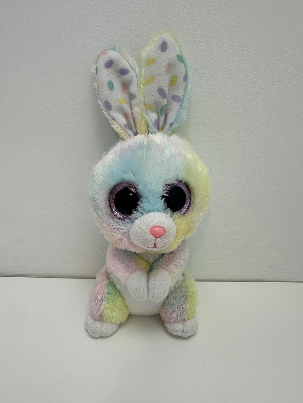 Ty Beanie Boo โBubbyโ the Bunny Rabbit - No Hang Tag (6 inch) Colouring Varies